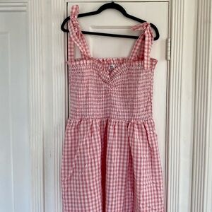 Cotton On Pink Gingham Summer Dress
